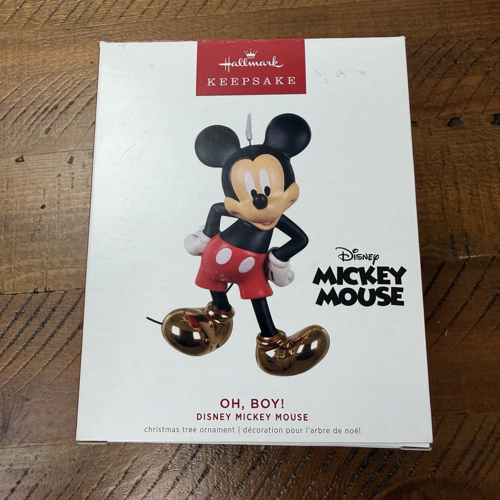 Hallmark Keepsake Disney Mickey Mouse Oh, Boy! 2022 Christmas Ornament NIB